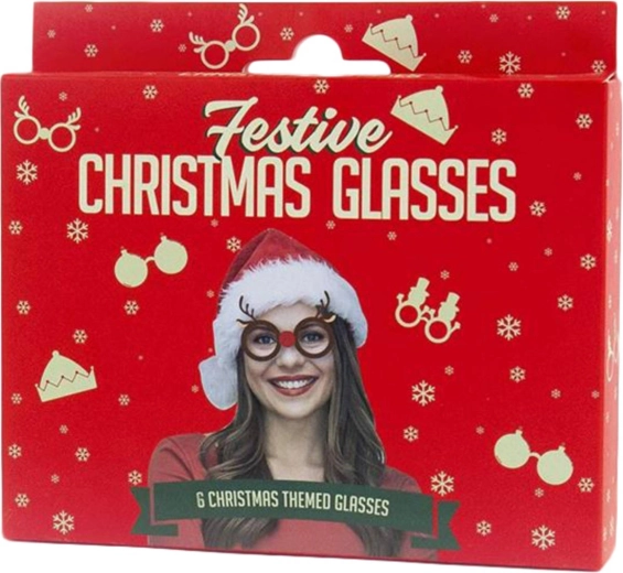 Gift Republic ochelari de carnaval de Crăciun – set 6 bucăți