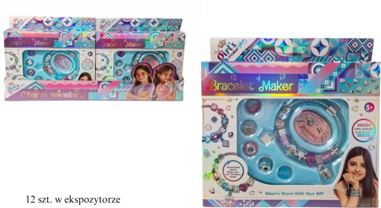 Set DIY pentru realizarea brățărilor cu mărgele și pandantive