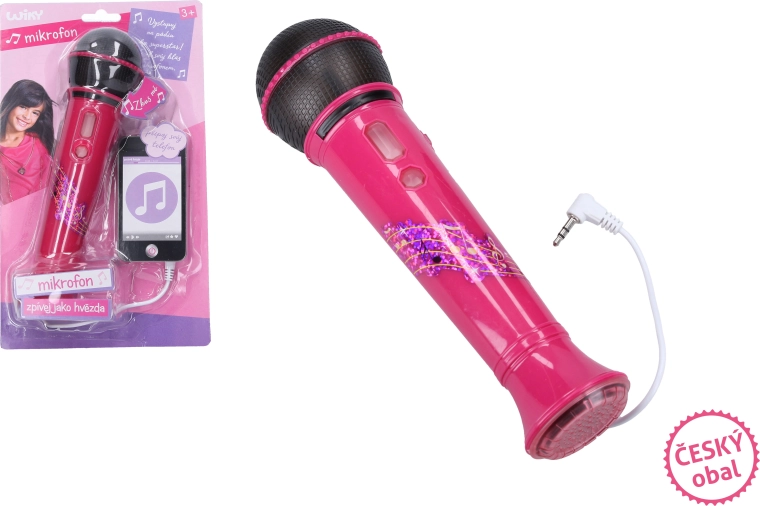 Microfon pentru copii cu efecte sonore, 22 cm
