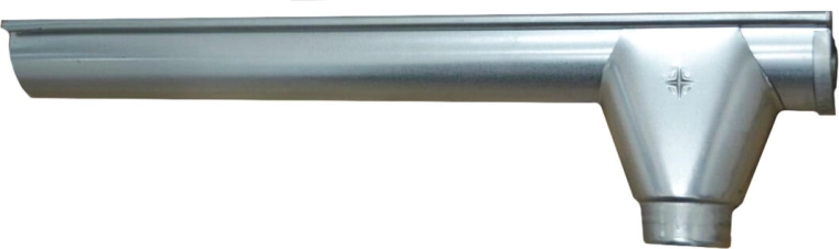 Jgheab terminal drept P+V 250 mm, oțel galvanizat