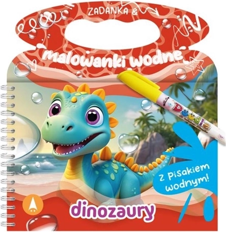 Ghicituri și planșe de colorat cu apă – Dinozauri