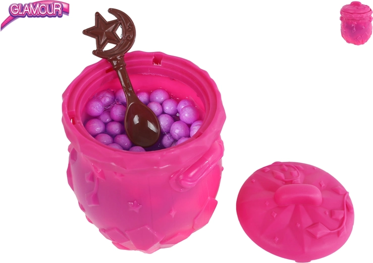 Oală magică cu slime și accesorii Glamour