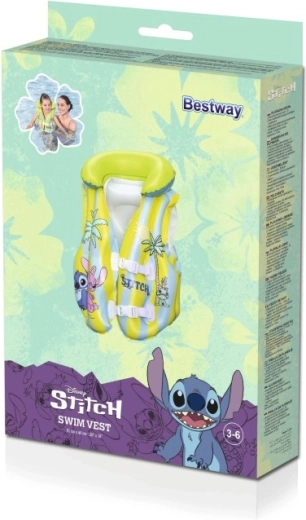 Vestă de înot gonflabilă pentru copii STITCH 51 × 46 cm