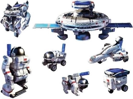 Set solar 7în1 pentru copii 10+ Modele spațiale + Panou solar + Microbaterie