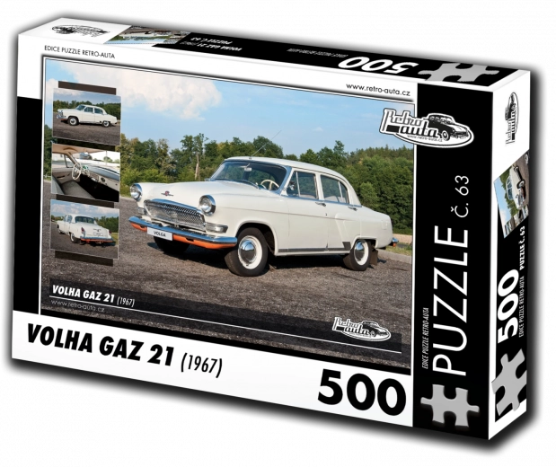 Puzzle Retro Mașini Volha GAZ 21 (500 piese)