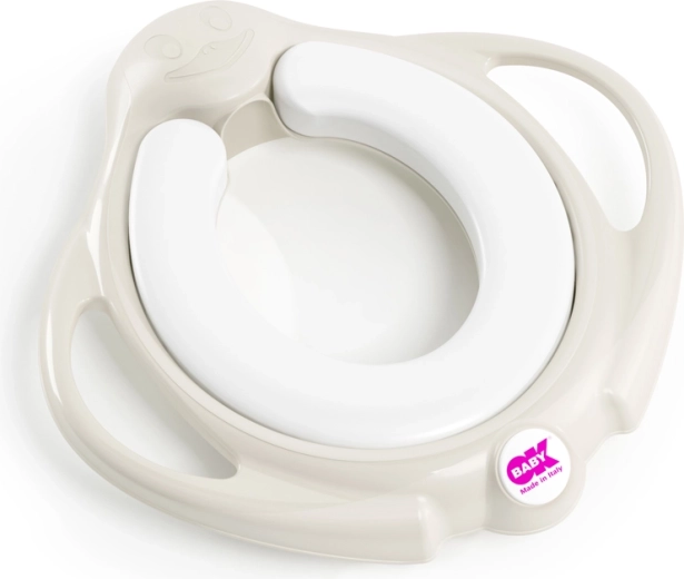 Reducție WC pentru copii cu mânere OK BABY Pinguo, albă