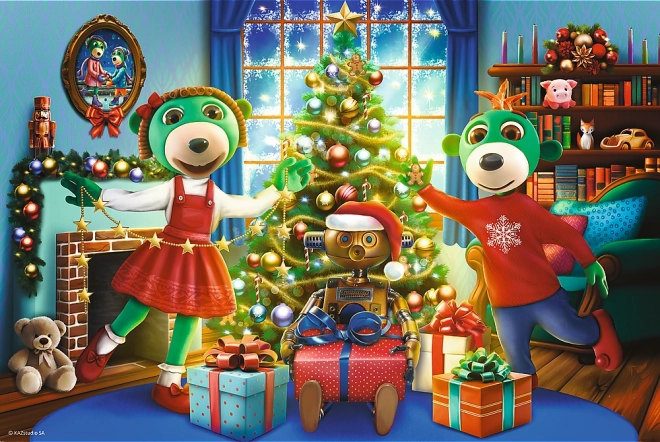 Puzzle cu Treflík în iarnă