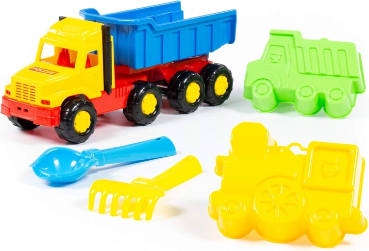 Set de nisip pentru copii Faworyt cu camion basculant și accesorii - 1 bucată