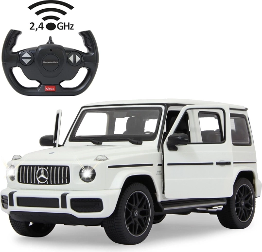 Mașină RC Jamara Mercedes-AMG G 63 1:14 albă - 1 buc