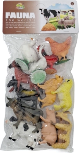 Figurine cu animale de fermă – set 12 buc.