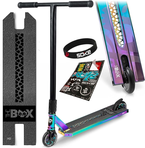 Trotinetă freestyle Soke Box cameleon (SCS, ABEC-9, Hollow Core 110 mm)