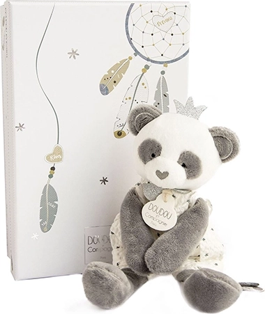 Set cadou Doudou – panda din pluș 20 cm