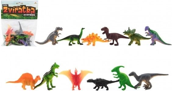 Mini dinozauri – figurine din plastic 6-7 cm, 12 buc