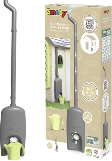 Jgheab cu rezervor pentru apă de ploaie și stropitoare pentru căsuțele SMOBY