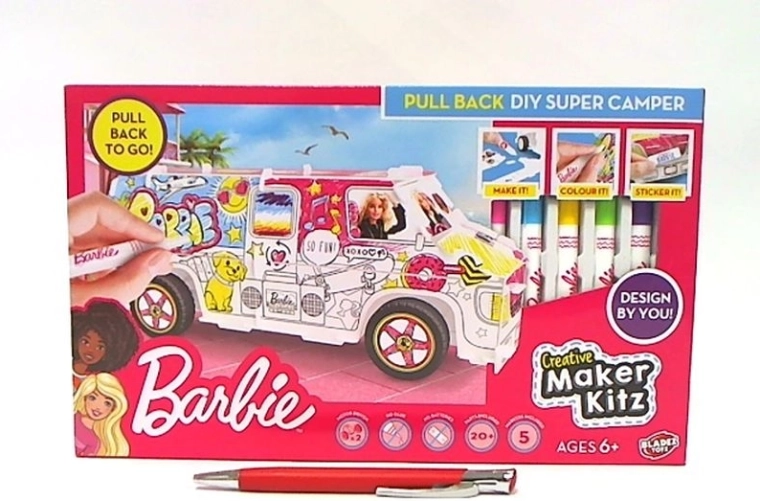 Barbie maker kit: colorează camperul