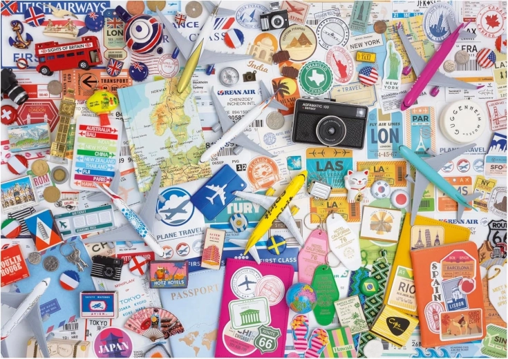 Puzzle Colaj de călătorie 1000 piese EDUCA