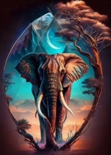 Pictură cu diamante Comoara africană 30 × 40 cm