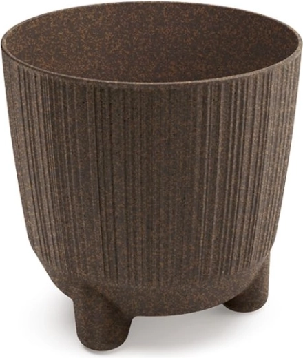 Ghiveci Ryfo N Eco Wood 14,5 cm culoare cafea