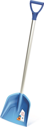 Lopățică pentru copii cu coadă din aluminiu, albastru deschis