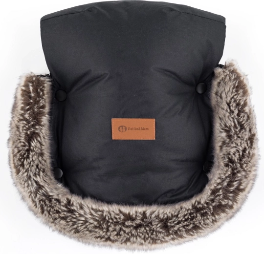 Petite&Mars mănuși pentru cărucior Furry forever black