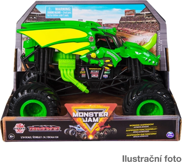 Model metalic Monster Jam camion monstru 1:24 – Grave Digger (asortiment)