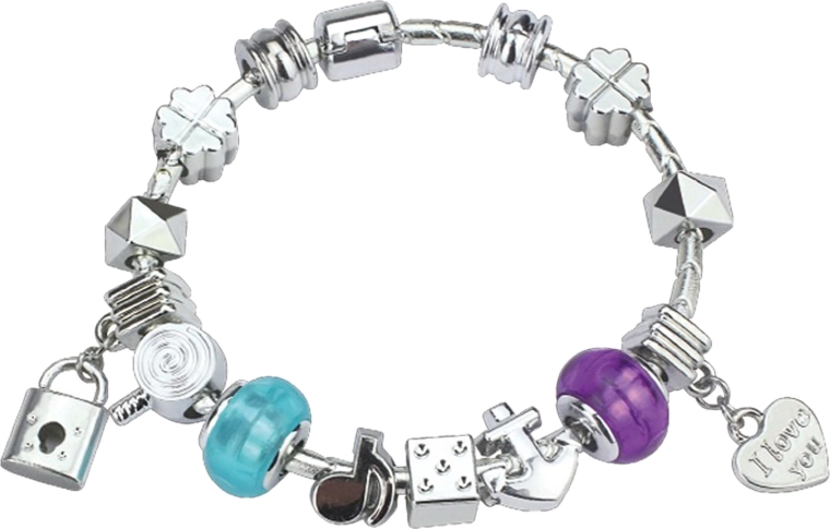 Brățară pentru fete cu pandantive interschimbabile