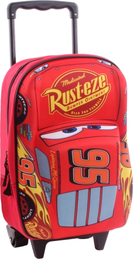 Rucsac pentru copii 3D pe roți Disney Pixar Cars Piston Cup 38 cm