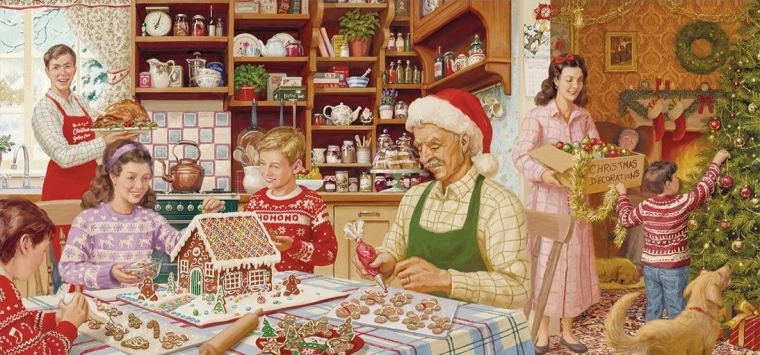 Puzzle panoramice Pregătiri pentru ziua cea mare 636 piese GIBSONS