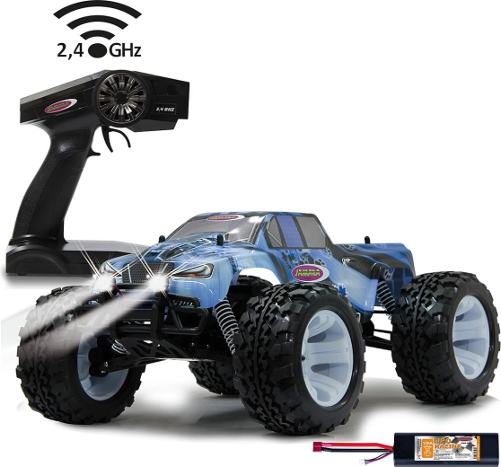 Jamara Ice Tiger camionetă monstru RC electrică 4WD 1:10 cu iluminare LED