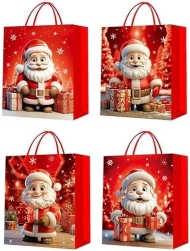 Pungă cadou XL cu motiv festiv