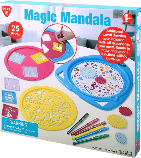 Playgo mandală magică – set creativ cu 25 de piese