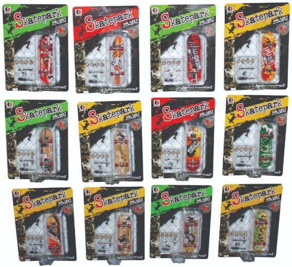 Skatepark Sparkys pentru fingerboard cu accesorii și roți de rezervă