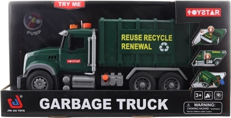 Mașină de gunoi pe baterii cu container funcțional