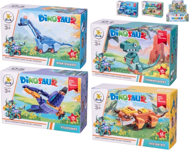 Set de construcție dinozaur pentru copii 3+