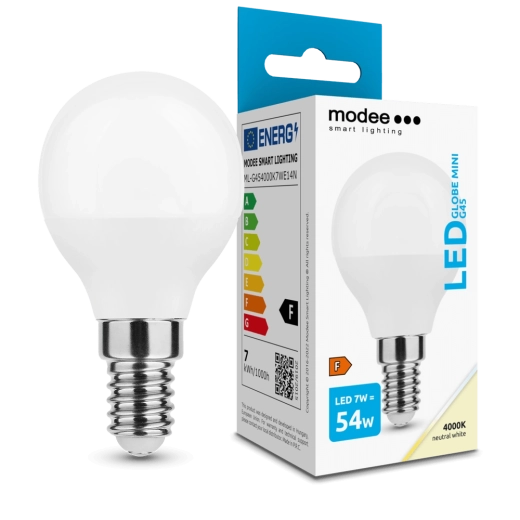 Modee bec LED Globe Mini G45 7 W E14 alb neutru