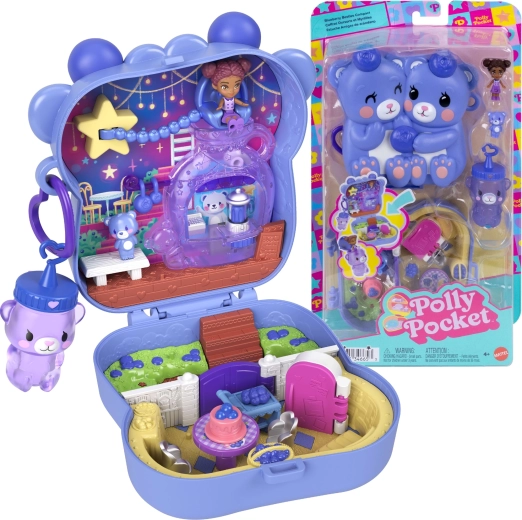 Set compact Polly Pocket Ursuleții de Afine cu figurine și accesorii