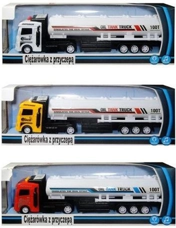 Camion cu remorcă cisternă cu lumini și sunete (versiunea poloneză)