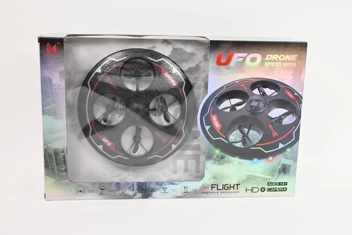Dron RC în formă de OZN cu iluminare LED