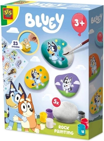 SES Bluey – set pentru pictat pietricele