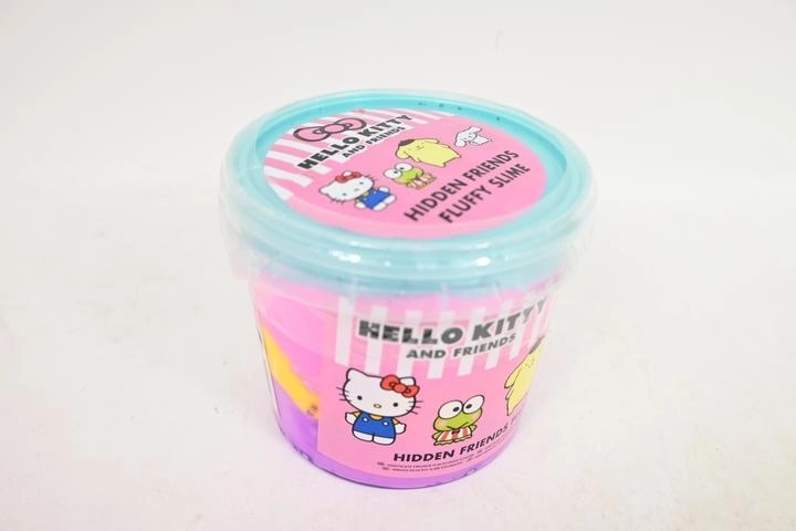 Hello Kitty and Friends fluffy slime în găletușă cu surpriză (mini figurină)