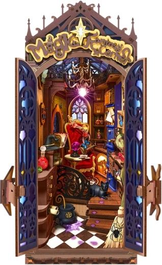 RoboTime 3D puzzle cu suport pentru cărți, colțișor fantasy magic