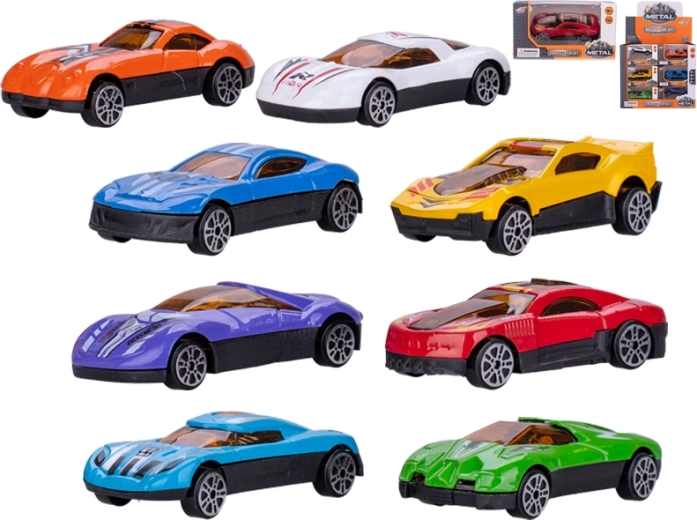 Mașinuță de curse metalică 7 cm cu rulare liberă