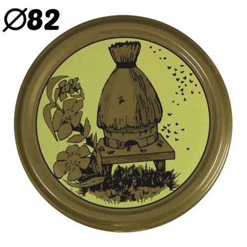 Capace pentru borcane de conservare 82 mm cu 6 cleme, design Stara Chata, 10 buc