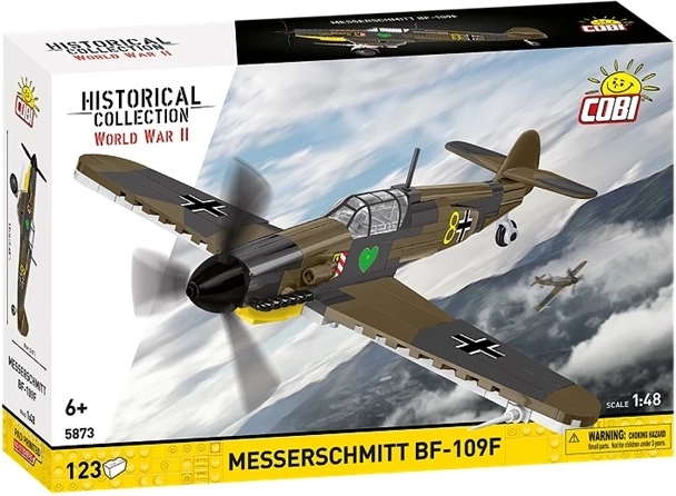 Cobi Historical Collection WWII Messerschmitt BF-109F kit de construcție avion 1:48 (123 piese)