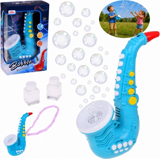 Mașină de făcut baloane în formă de saxofon, cu muzică și lumini LED