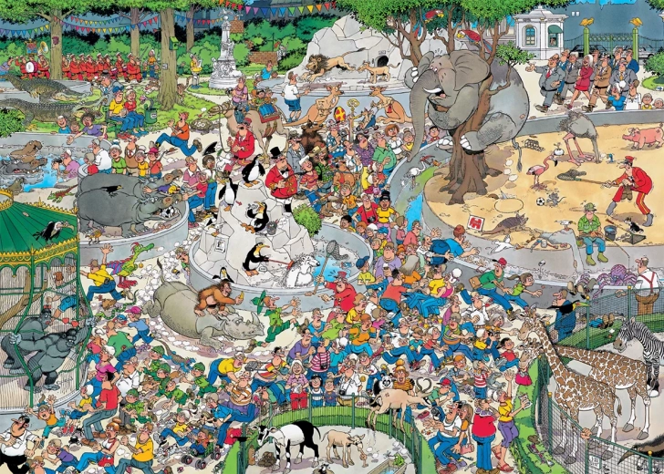 Puzzle Jumbo Jan van Haasteren Zoo XL 500 de piese