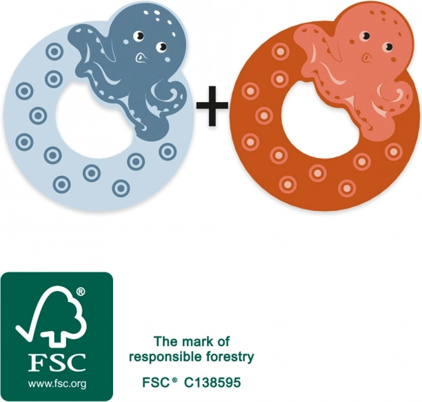 Literă de lemn O de la Small Foot