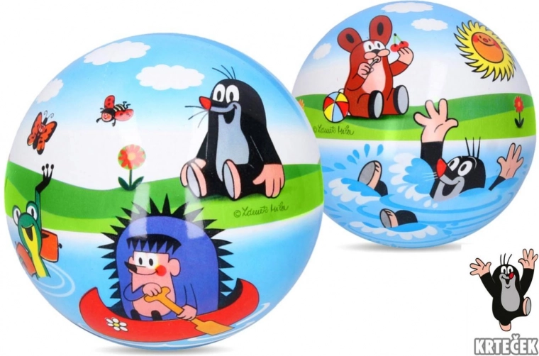 Mingea de cauciuc KRTEČEK ȘI PRIETENII 12 cm