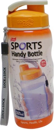 Sticlă de apă din plastic 500 ml portocalie