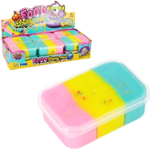 Slime de modelaj tricolor într-o cutie practică